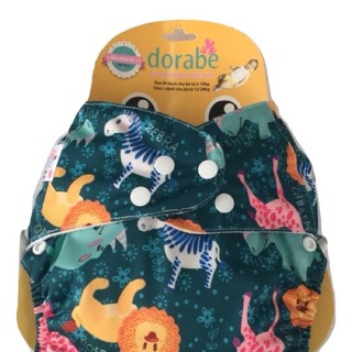 (Combo 2 bộ+ 2 lót) bỉm vải Dorabe size L (1 ngày 1 đêm)