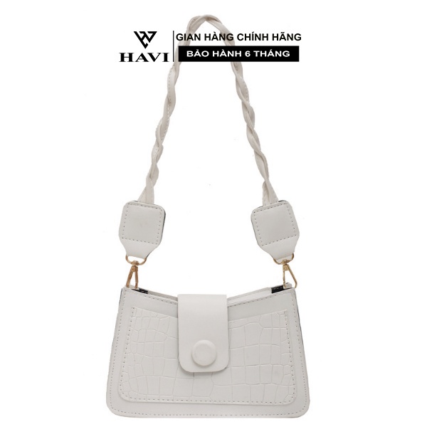 Túi xách nữ mini đeo vai dáng vuông dây da xoắn hợp thời trang, Túi đeo chéo - Tito Shop
