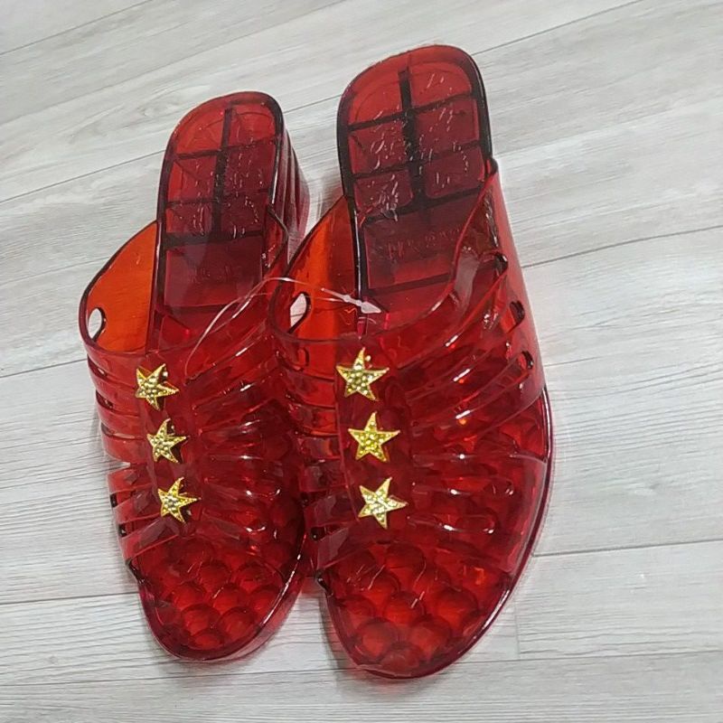 Dép Nữ Nhựa Trong Đế Cao