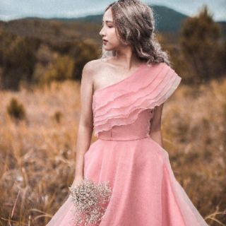Đầm maxi lệch vai cao cấp_ hàng thiết kế