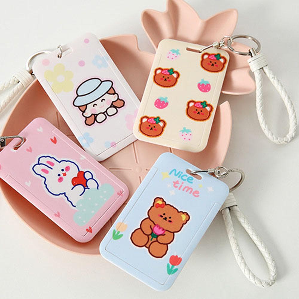 Ốp Điện Thoại Họa Tiết Hoạt Hình Gấu Thỏ Lấp Lánh Cho Nữ