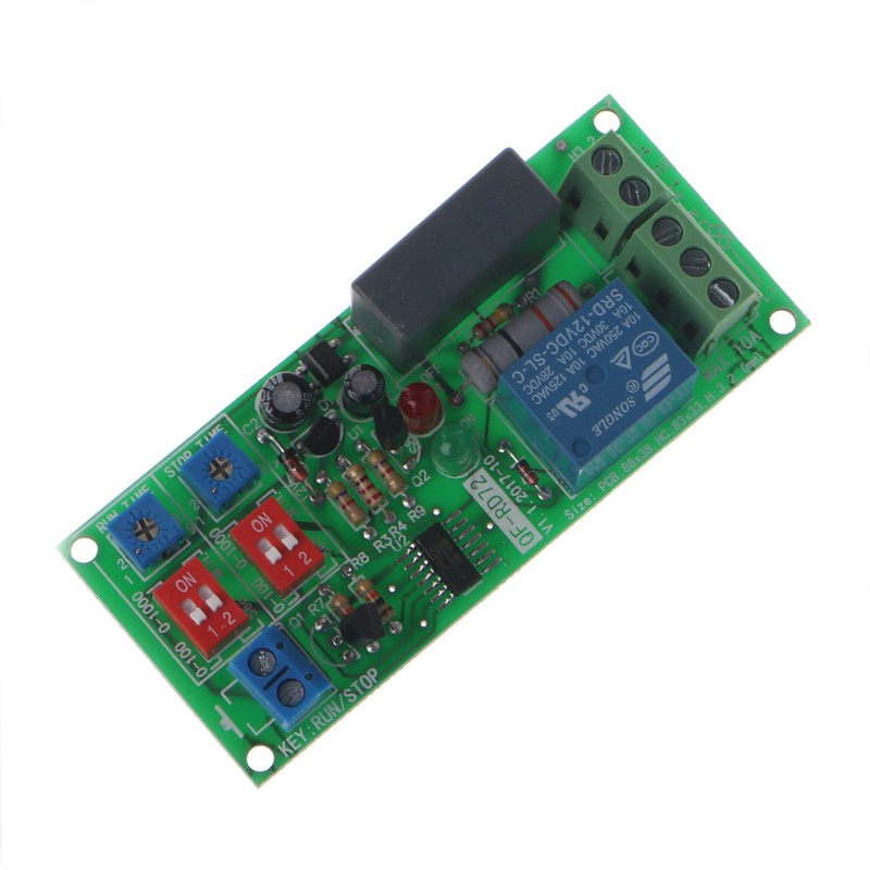 PUR/ Cycle Delay Timing Timer Relay Switch Turn ON/OFF Module AC 110V 120V 220V 230V