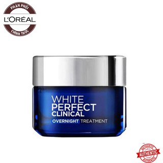 [Mã giảm giá] Kem Dưỡng Trắng, Mờ thâm, Nám Da Ban Đêm L'Oreal White Perfect Clinical Overnight