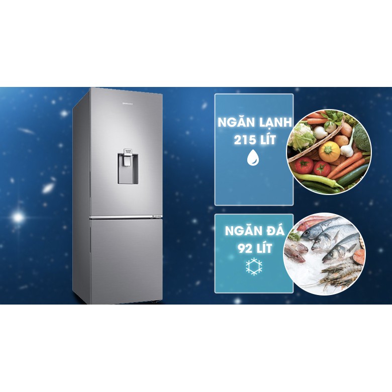 Tủ lạnh Samsung Inverter 307 lít RB30N4170S8/SV (2018) (có màu đen)