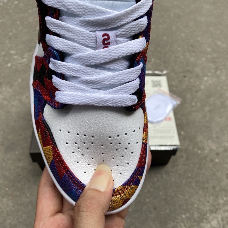 HoPi | Giày sneaker Jordan 1 low thổ cẩm - full box bill.
