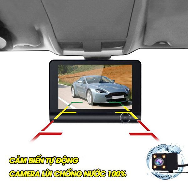 [TẶNG THẺ NHỚ 64GB] Camera hành trình ô tô 3 mắt camera full HD 1080p, cam oto sau chống nước, cam trong xe chống trộm | BigBuy360 - bigbuy360.vn