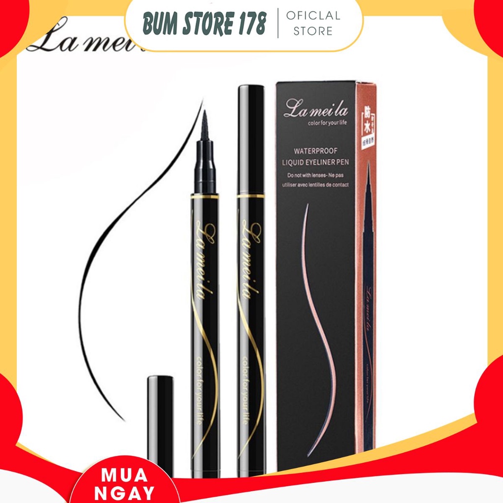 Bút kẻ mắt nước Lameila không trôi hàng chính hãng Waterproof Liquid Eyeliner Pen - Bút Lameila Mới