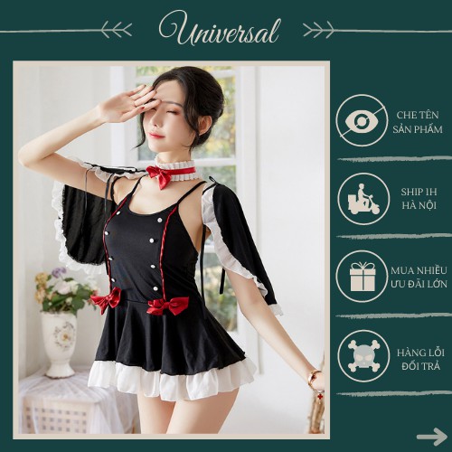 Cosplay Hầu Gái Anime Sexy - Bộ Đồ Ngủ Cô Giúp Việc Quyến Rũ Gợi Cảm UNIVERSALXXX - DCP41