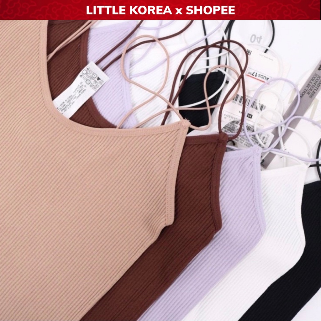 Áo 2 Dây Nữ Bản Nhỏ Cổ Chữ V, Áo Hai Dây Bún Dáng Ôm Cao Cấp Z - LITTLE KOREA