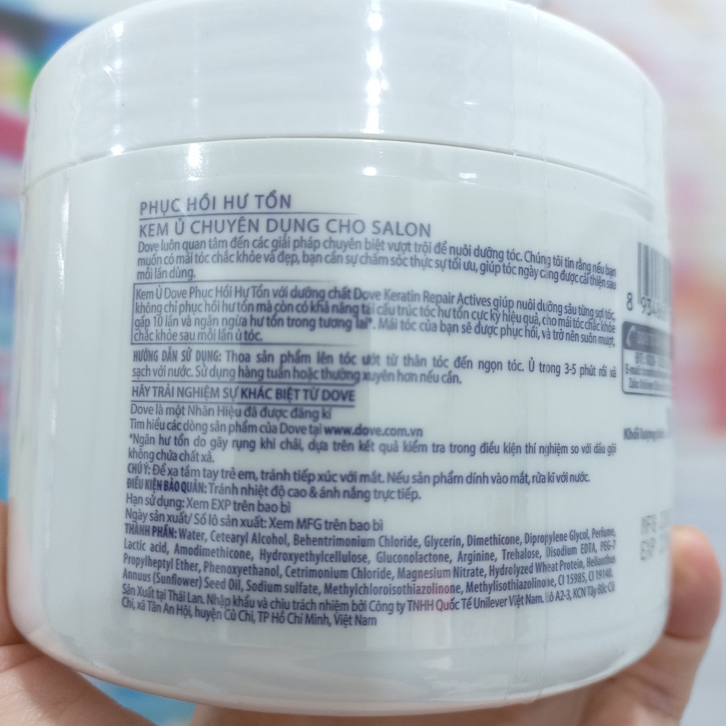 Hấp dầu Dove Intensive Repair Treatment Mask 500g -900g