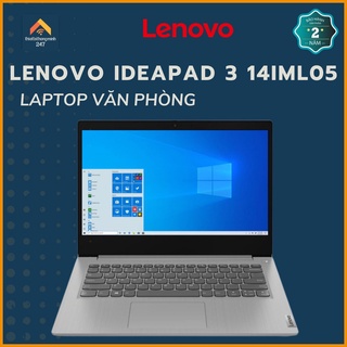Laptop văn phòng Lenovo IdeaPad 3 14IML05 Intel i7 10510U 8GB SSD 512GB 2GBMX330 14″FHD Win11 (81WA00QGVN) Xám
