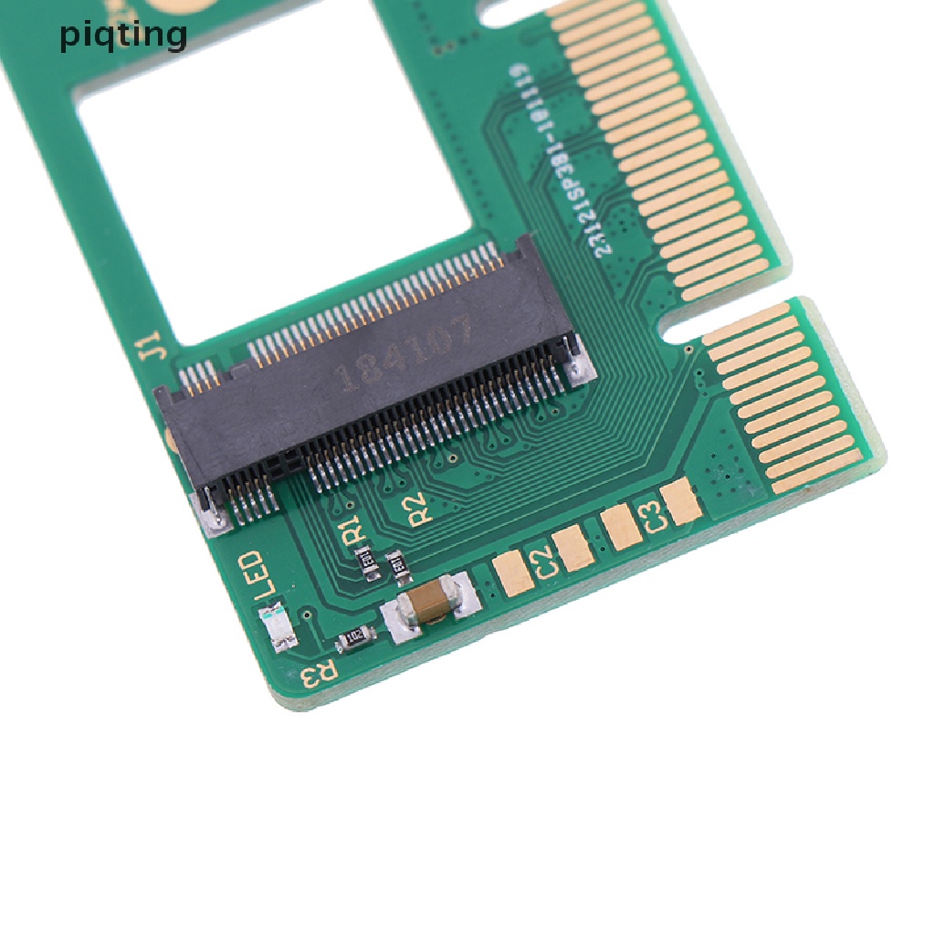 Piqt NVMe M.2 NGFF SSD to PCI-E PCI express 3.0 16x x4 adapter riser card converter .