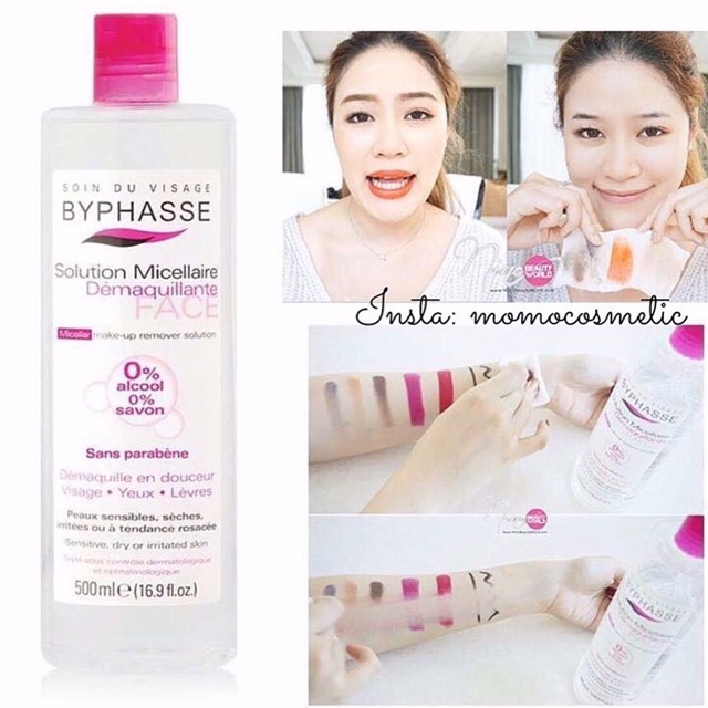 [Mã SKAMLTSM9 giảm 10% đơn 99K] Nước tẩy trang Byphasse Solution Micellaire Face Make up Remover