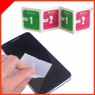 Giấy lau màn hình điện thoại ,ipad, kính, máy tính bảng ,1 miếng lau ướt +1 miếng lau khô taiyoshop3