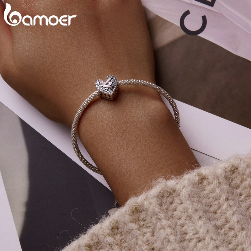 Mặt dây chuyền Bamoer SCC2204  bạc 925 hình trái tim