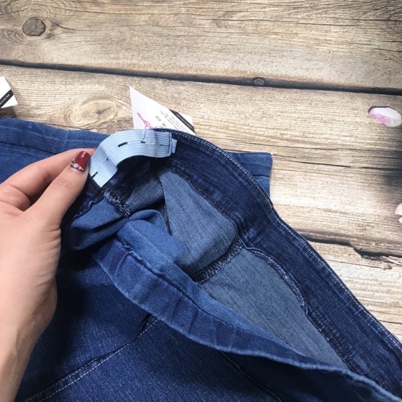 QUẦN BẦU SOOC JEAN THẬT mềm mịn co giãn tốt SB3079