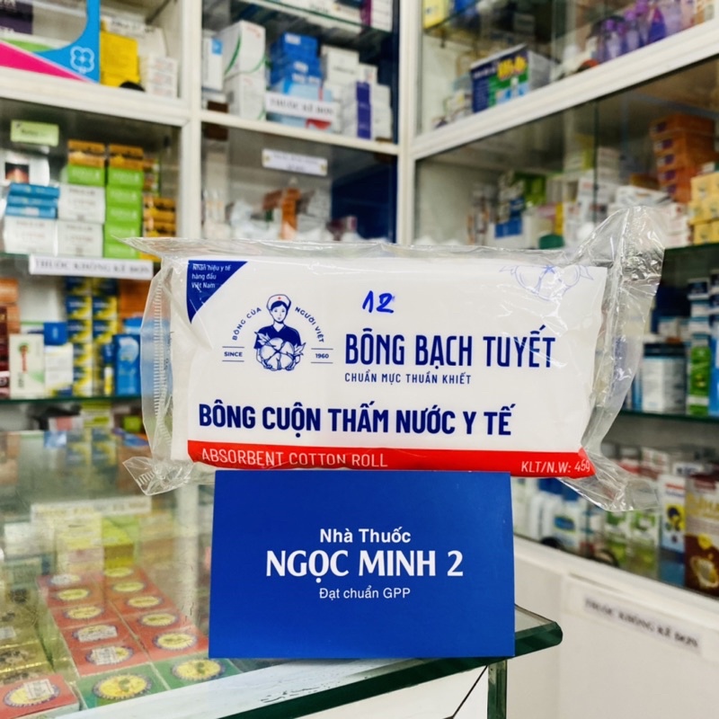 ✅ [Chính Hãng] Bông Bạch Tuyết ( 45g ) Bông Zigzag Thấm nước y tế chuẩn y khoa.
