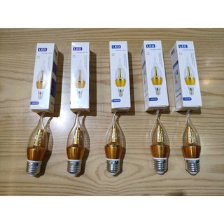 Bộ 5 bóng đèn led nến 5w đui xoáy e27