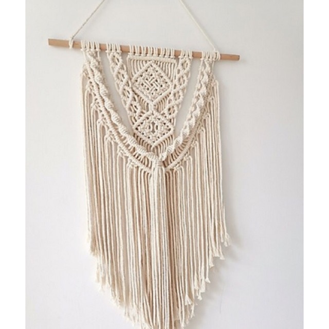 Mành tết dây treo trang trí tường phòng khách, phòng ngủ decor nội thất - Macrame &amp; Dreamcatcher