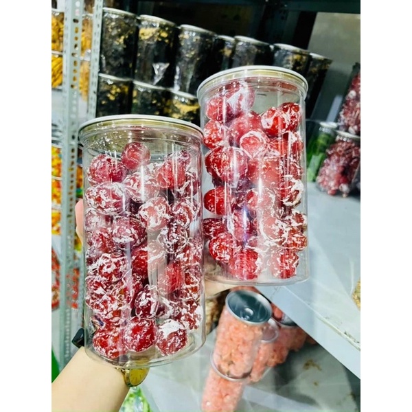 Ô mai mận cơm chua ngọt hũ 500gr, omai mận