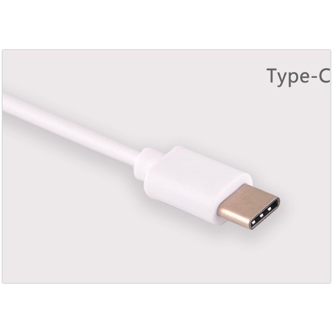 Dây sạc 3 đầu Micro USB, USB type C, Lightning dài 20 cm