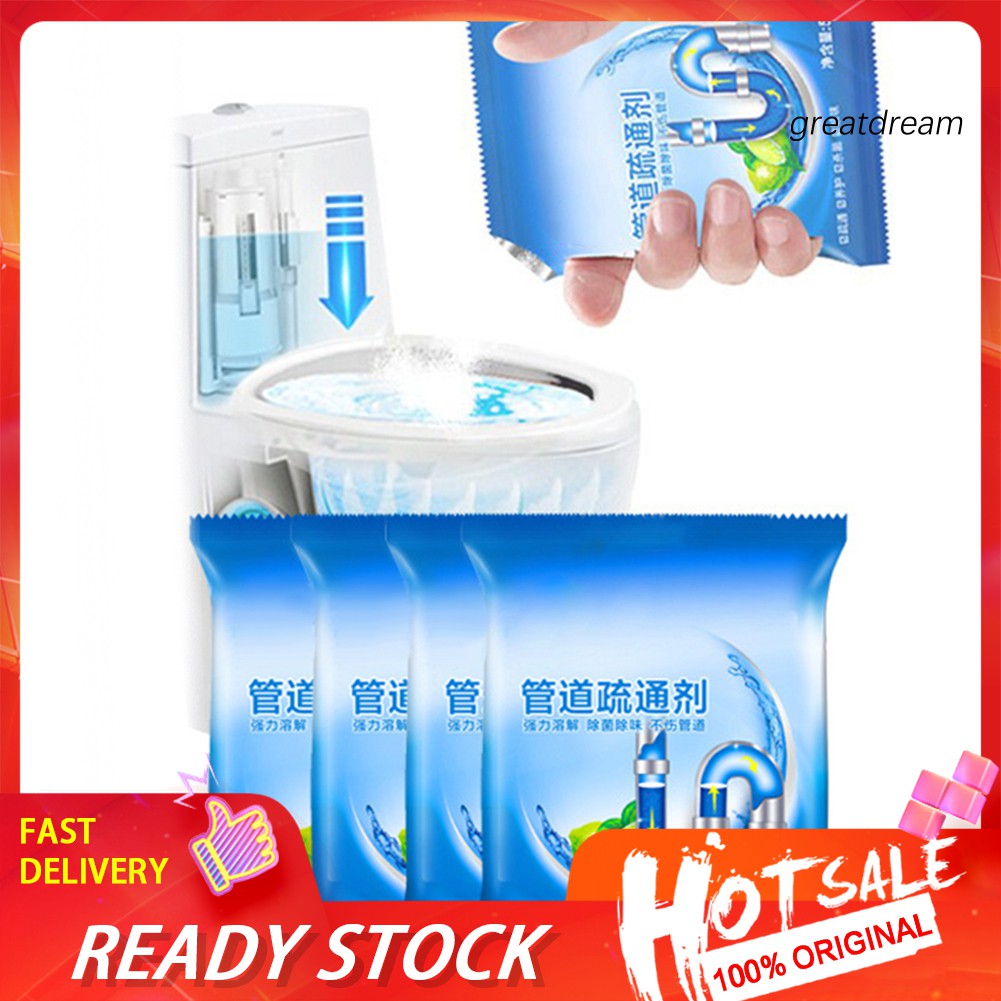 ❁Grx❁Bột Vệ Sinh Ống Thoát Nước Bồn Rửa Chén 50g