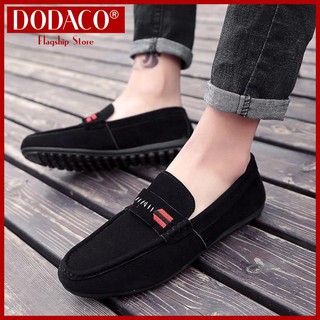 Xả hàng - Giày lười nam giày mọi nam giày nam đẹp giá rẻ 2020 DODACO DDC3185 036