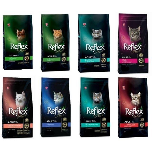 Reflex Adult, Kitten Plus Cat Food Thổ Nhĩ Kỳ - Thức Ăn Hạt Khô Cho Mèo Con Và Mèo Trưởng Thành