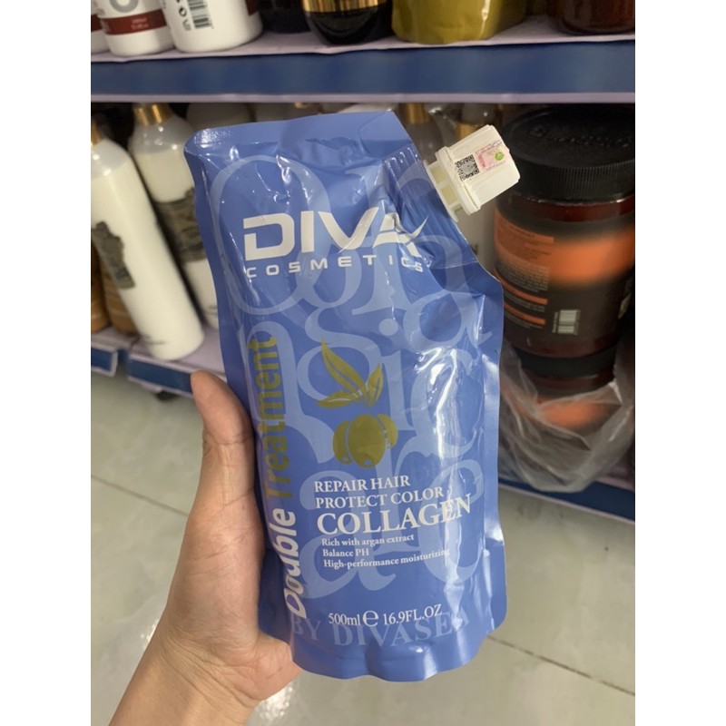 Hấp Diva Xanh Cho Mái Tóc Siêu Mềm Mượt Chính Hãng Công Ty( ảnh shop tự chụp)