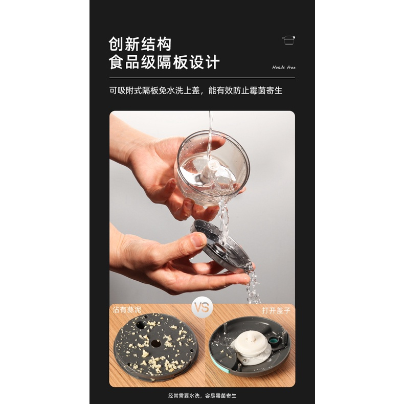 Kitchen hand-held garlic grinder Multi-function magnetic vegetable meat grinder