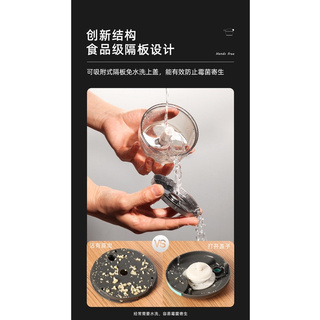 Kitchen hand-held garlic grinder Multi-function magnetic vegetable meat grinder