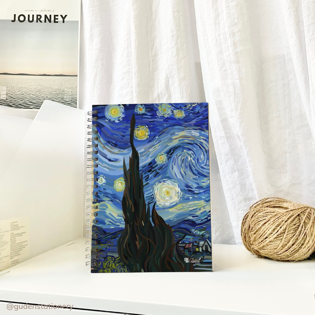 Sổ tay cỡ A5 Vangogh 120 trang_Guden Stationery