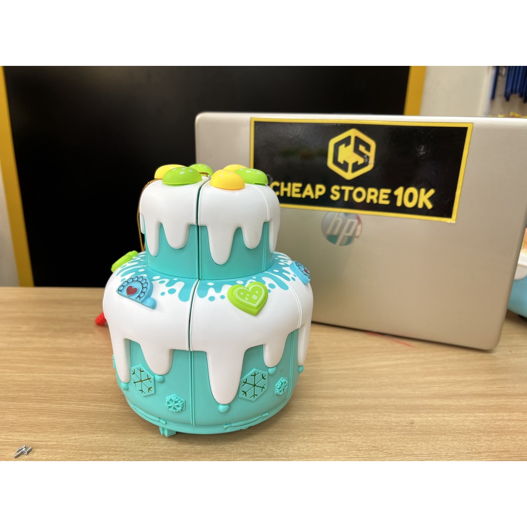 Lồng Đèn Pin Bánh Kem Sinh Nhật 2 Tầng Biến Hình Công Chúa Đồ Chơi Trung Thu Bé Gá