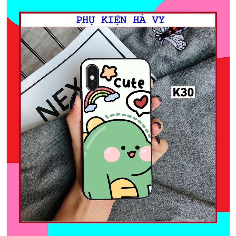 Ốp lưng khủng long xanh nhám viền đen 5/5s/6/6plus/6s/6splus/7/7plus/8/8plus/x/xr/xs/11/12/pro/max/plus/promax