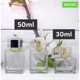 Chai chiết nước hoa vuông 30ml/50ml