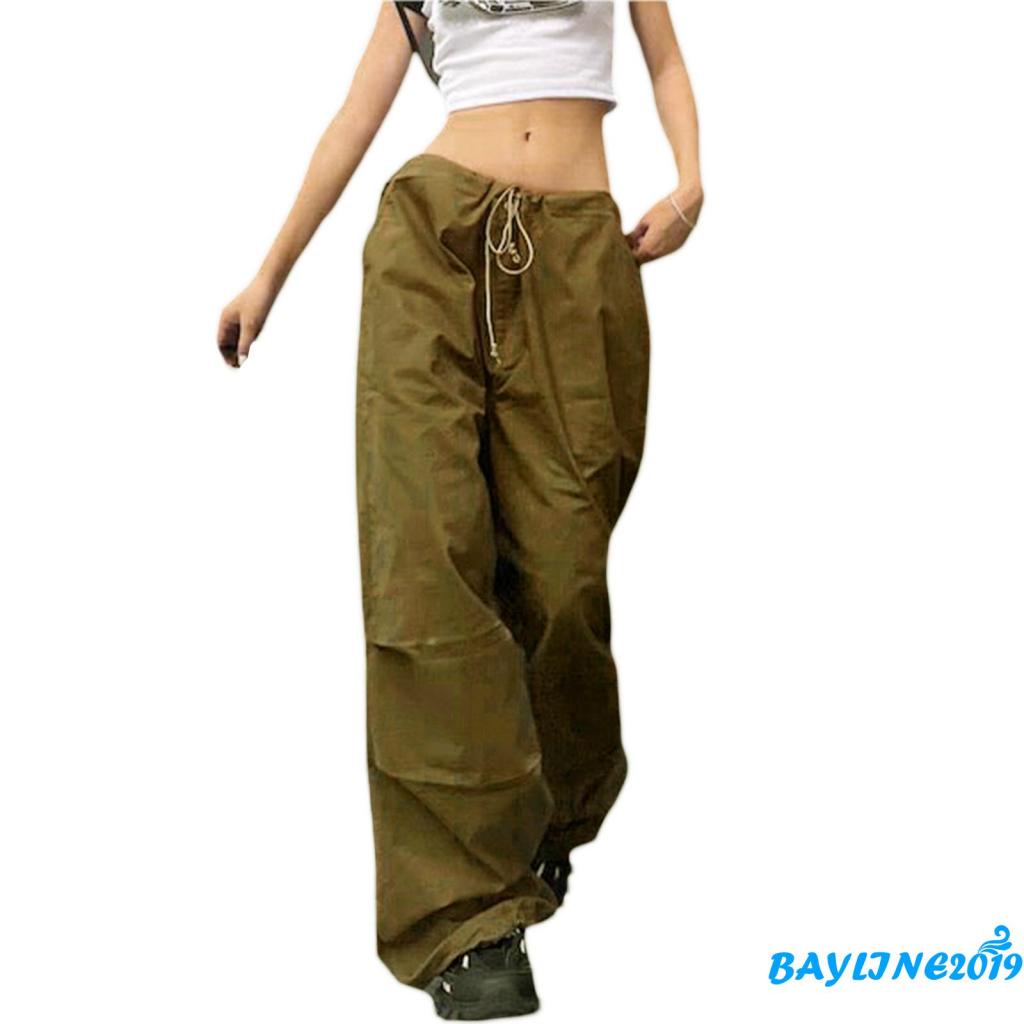 Quần Dài Dáng Rộng Lưng Thun Dây Rút Thời Trang Mùa Xuân Cho Nữ