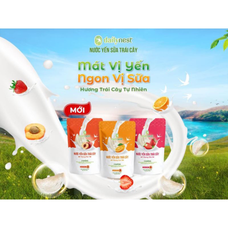 Túi Nước Yến Thật Justnest Yến 8% 120ml date 6. 2024