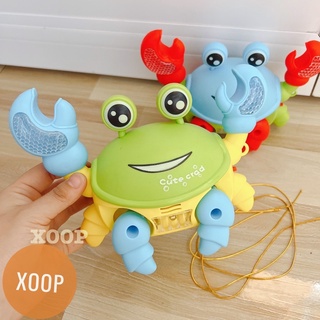 ĐỒ CHƠI CON CUA CHẠY PIN CÓ NHẠC PHÁT SÁNG CHO BÉ