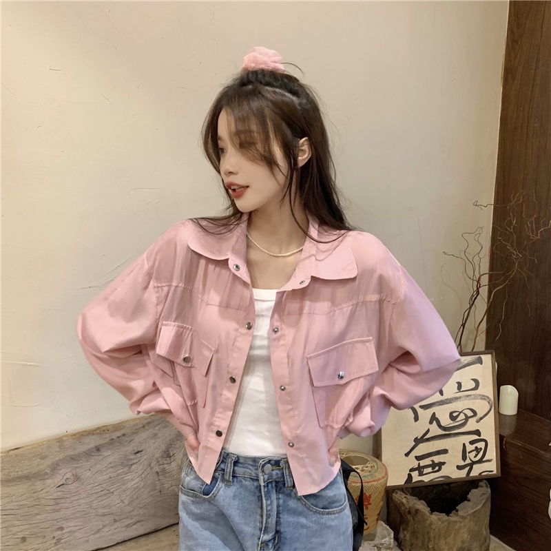 Áo Khoác Sơ Mi Chống Nắng Dáng Rộng Thời Trang Hàn Quốc 53647