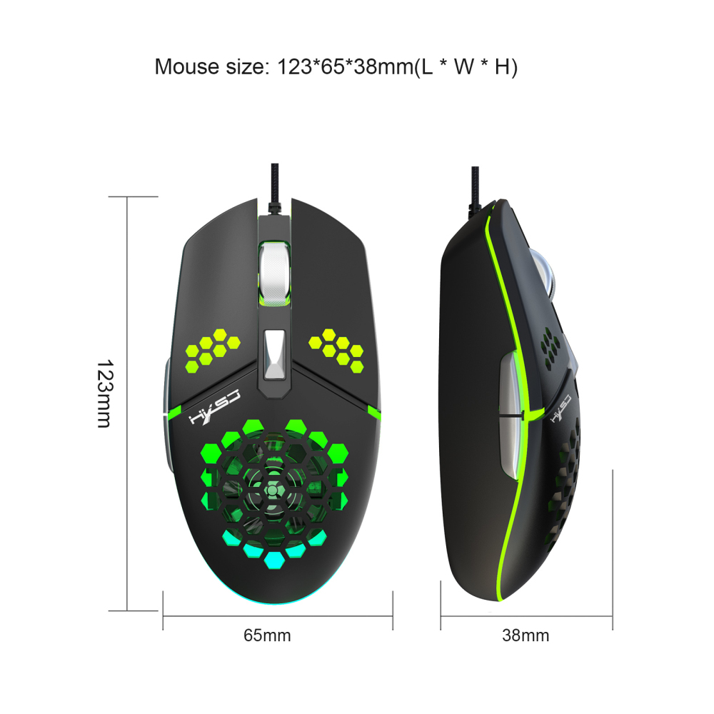 【Ready Stock】 New J400 Fan Macro Programming Wired Hole Gaming Mouse 8000dpi Adjustable Anti-sweat Design 【queen2019】