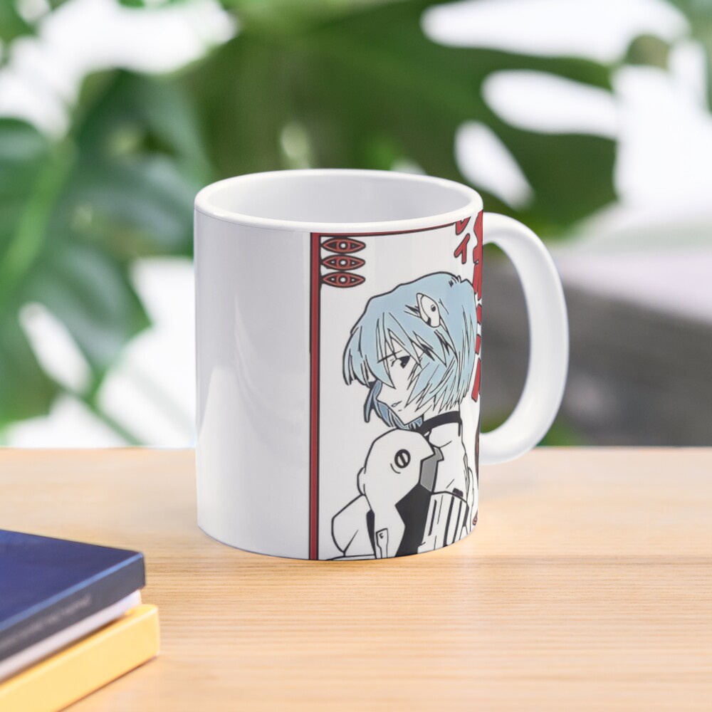 Cốc Sứ In Hình - Evangelion Shinji Uống cà phê