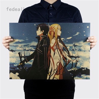 Tranh Treo Tường Trang Trí Hình Sword Art Online