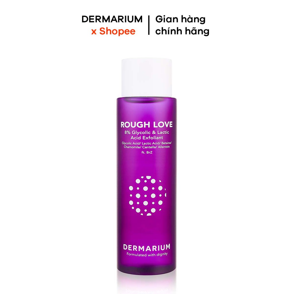 ( Mypham35 ) Toner Acid Làm Sạch Dermarium Rough Love 8% Glycolic & Lactic Acid 150ml