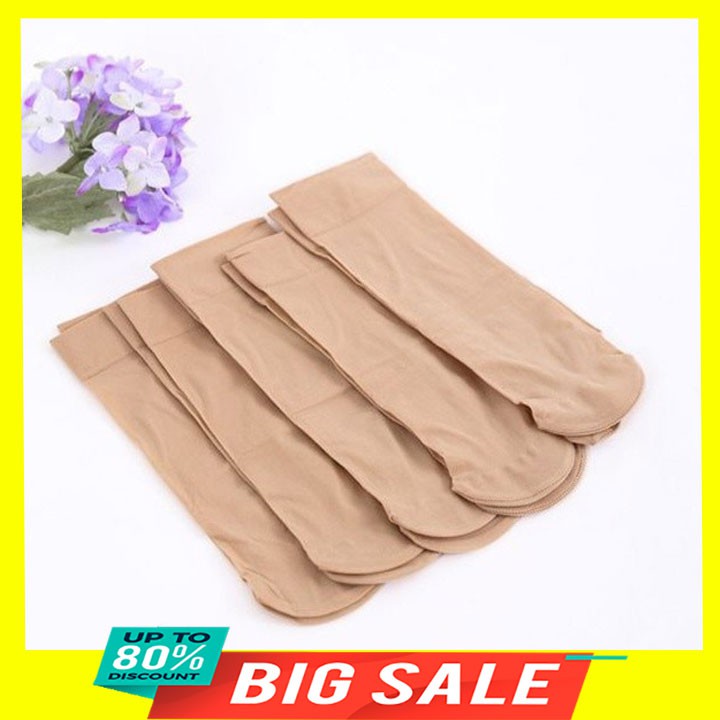 Combo 10 Đôi Tất Da Chân Siêu Dai, Co Giãn, Mềm Mại Như Lụa Chống Hôi Chân