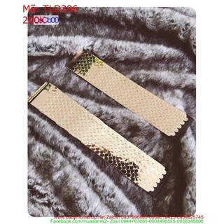 Belt mặc đầm hình vảy cá cực sang chảnh bản to 5cm