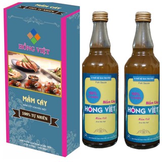 [FREESHIP 99K TOÀN QUỐC] Đặc sản Thái Bình quà tặng Mắm cáy Hồng Việt lịch sự loại đặc biệt, combo 2 chai 500ml