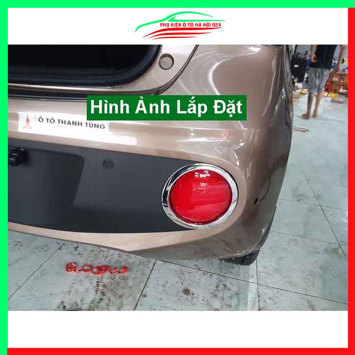 Ốp viền đèn gầm trước sau xe  i10 Hatchback 2017-2021 mạ Crom chống trầy trang trí làm đẹp xe