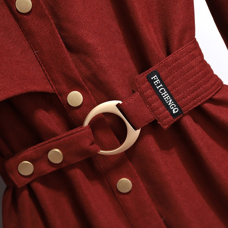 Đầm Sơ Mi Dáng Rộng Thời Trang Xuân Thu 2022 Cho Nữ 2022