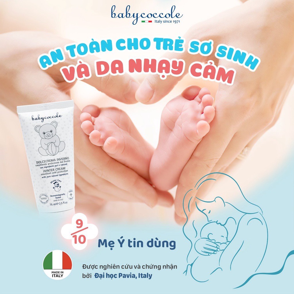 Kem giữ ấm từ sáp ong và vitamin Babycoccole 0M+