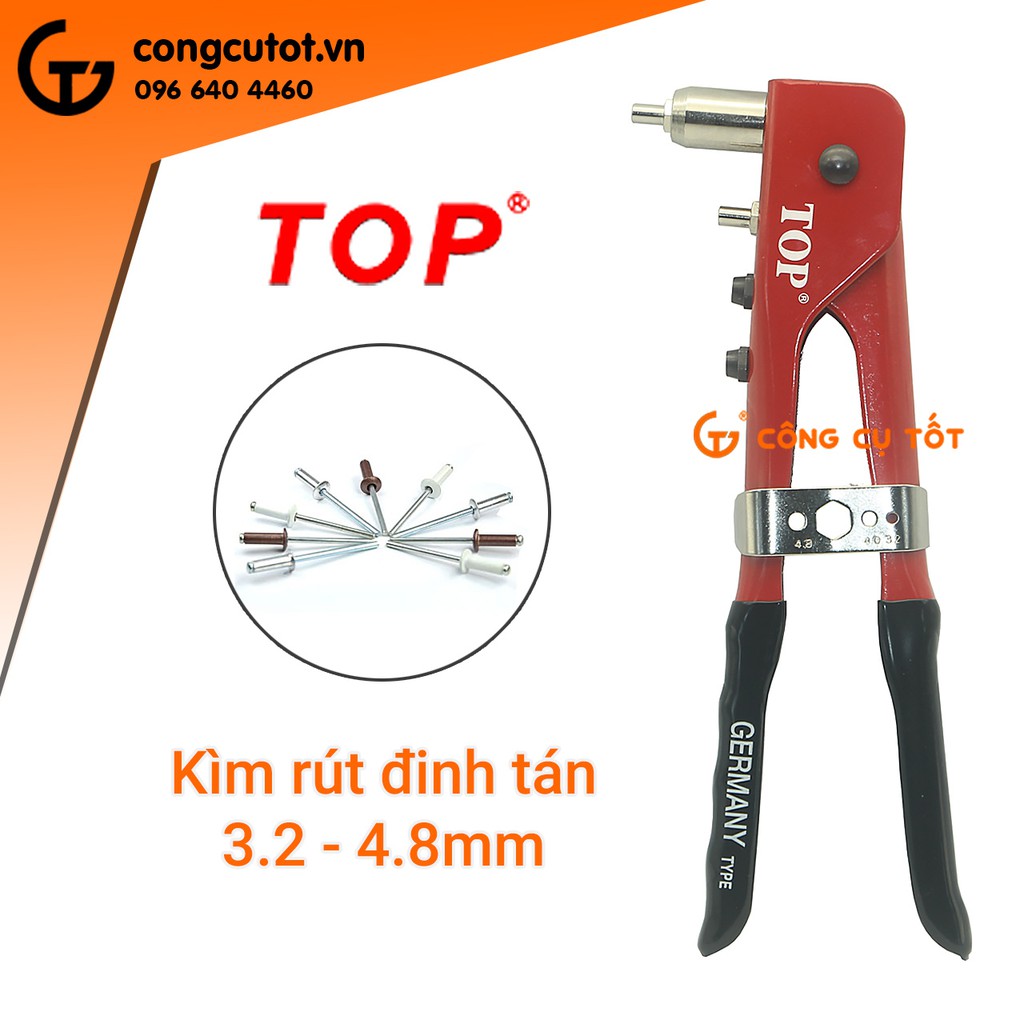 Kìm rút đinh tán 3.2 - 4.8mm TOP TST-50036-4P